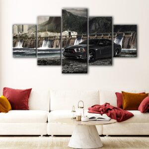 5 panels fast five canvas art