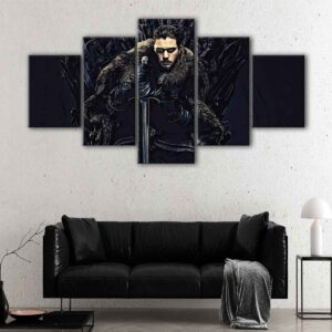 5 panels jon snow 2 canvas art
