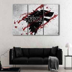 3 panels game of thrones canvas art