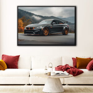bmw m4 floating frame canvas